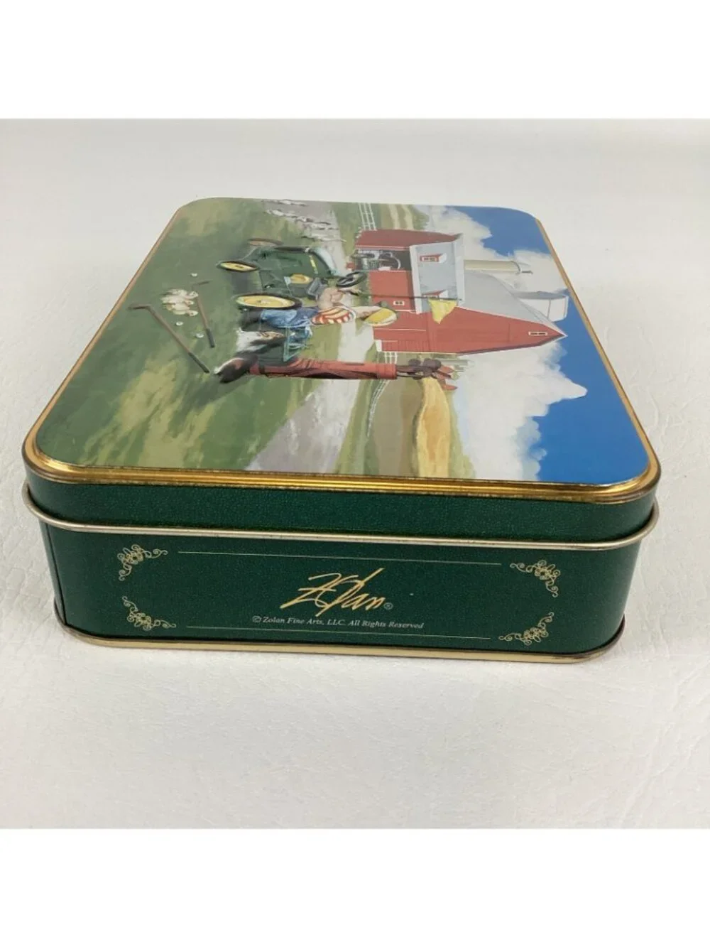 John Deere Golf Collector Tin Gift Set Logo Golf Balls Divot Tool Tees Zolan